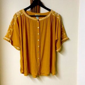 Sundance Embroidered Cotton Top